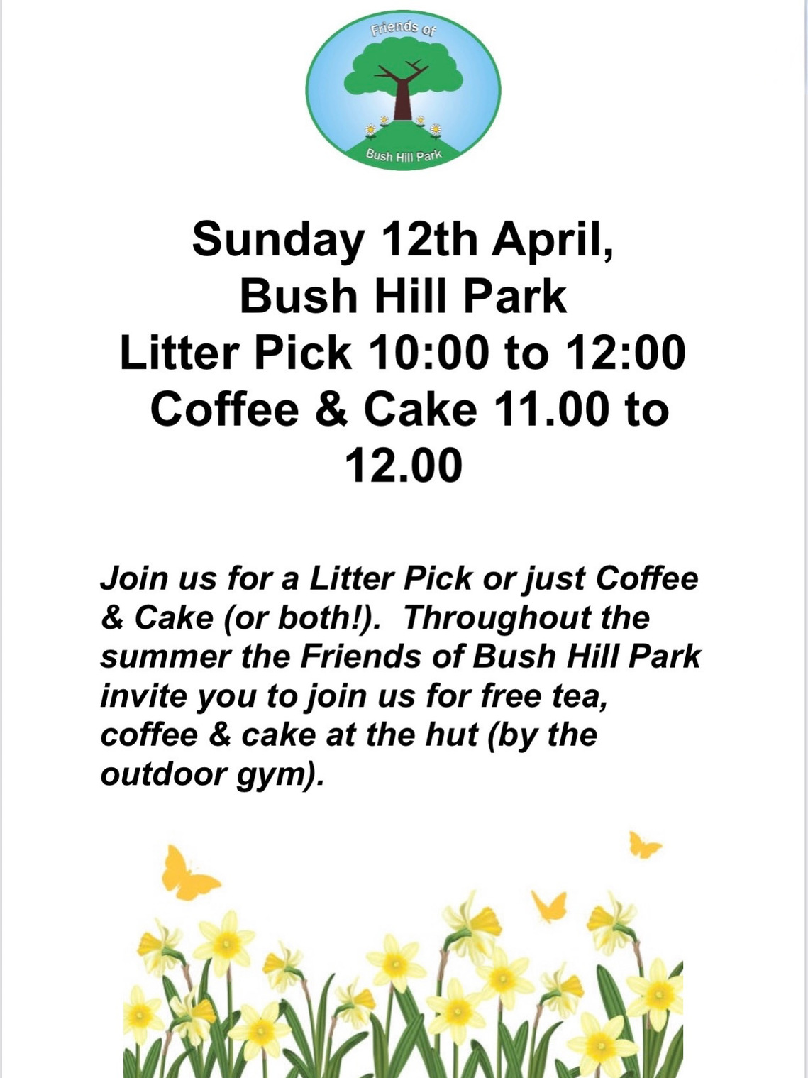 April 26 litter pick poster