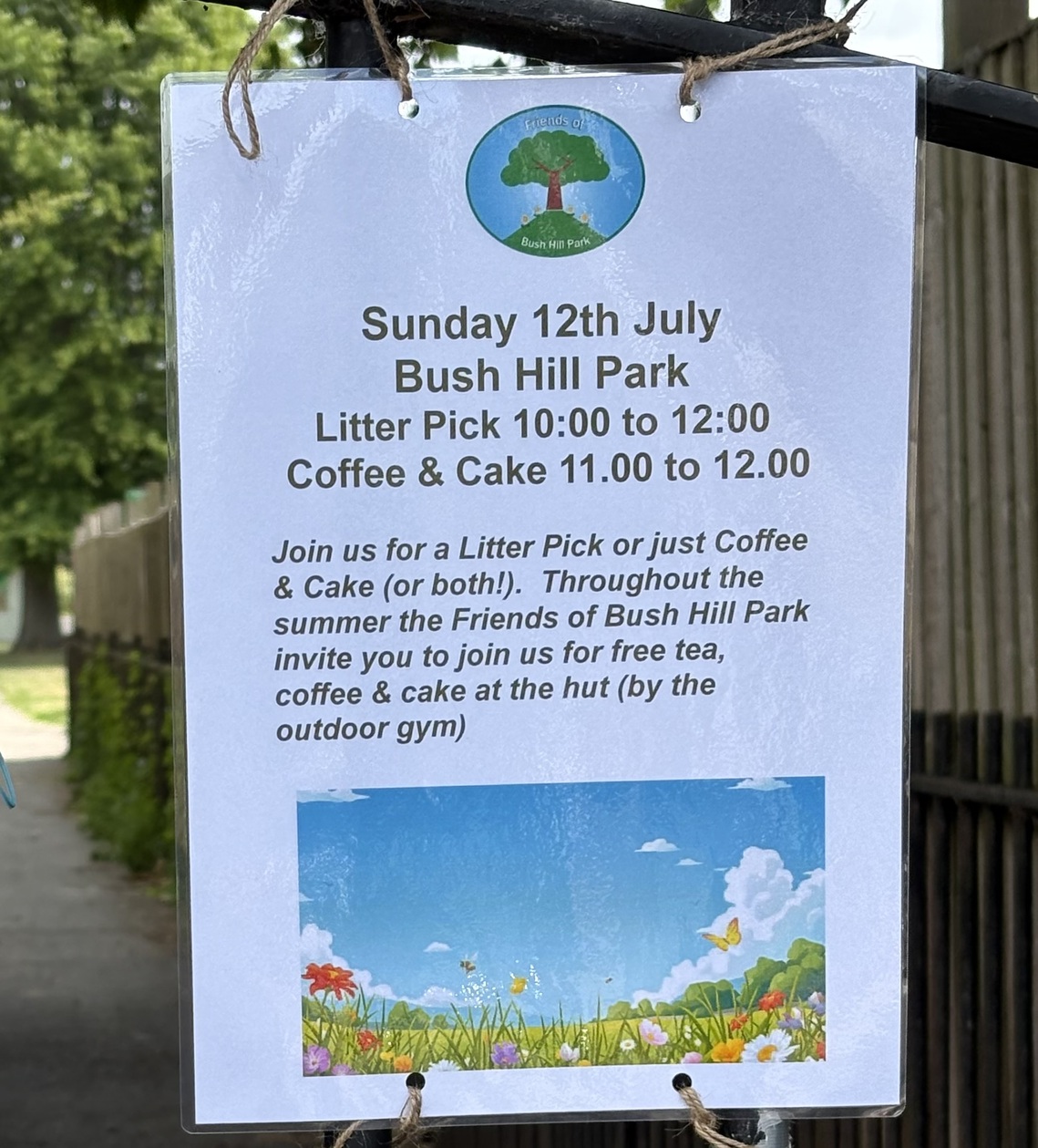 litterpick and coffee break poster