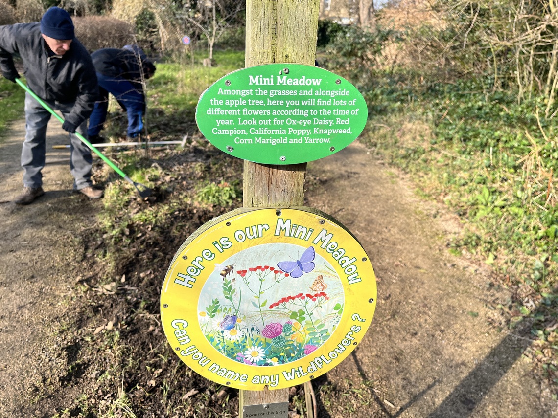 wildflower meadow sign