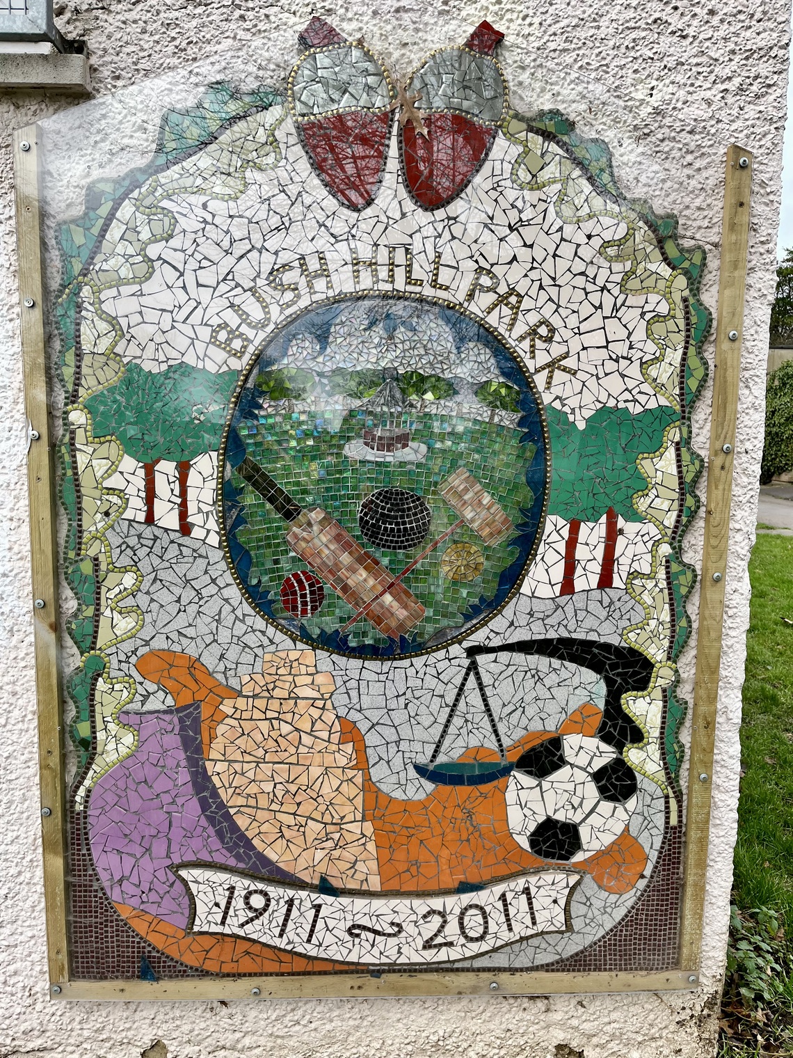 Historical mural 100 years of the park
